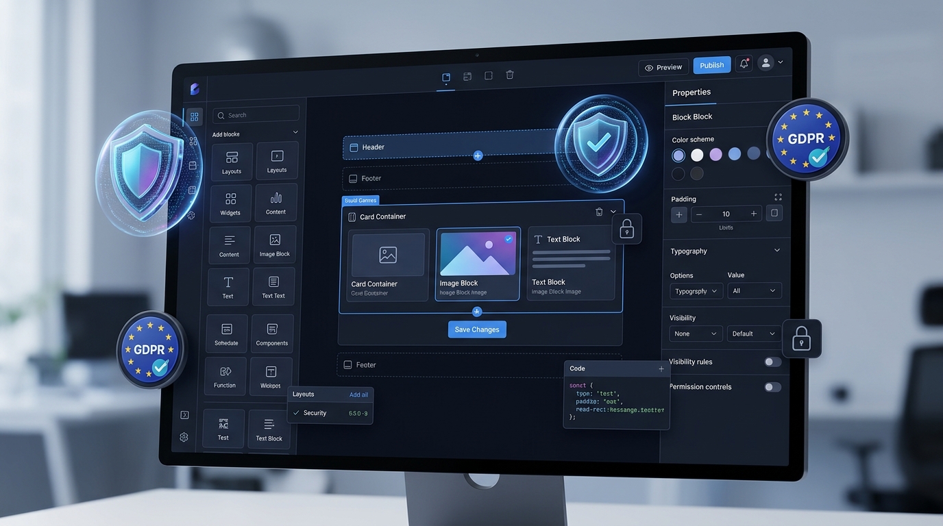 No-Code Display, Moderation & GDPR Shield